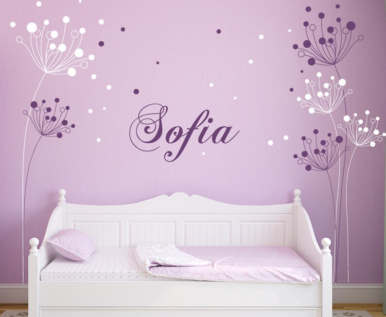 Decal Stylish Modern Flowers with Butterflies Wall Sticker Decal Decal Stylish Modern Flowers with Butterflies Wall Sticker Decal
