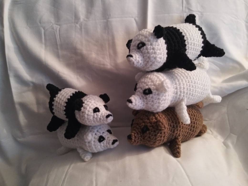 We Bare Bears Squeaker Dog Toy Squeaky Dog Toy Stuffed Bear | Etsy