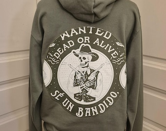 Khakifarbenes Sweatshirt, Bandana, Bandidos-App