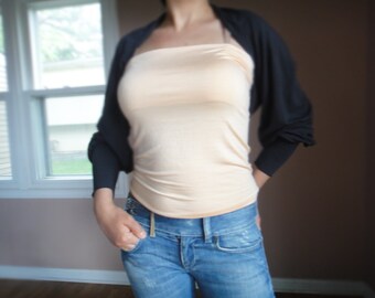 Camiseta sin tirantes con cinturón Obi y camiseta sin mangas