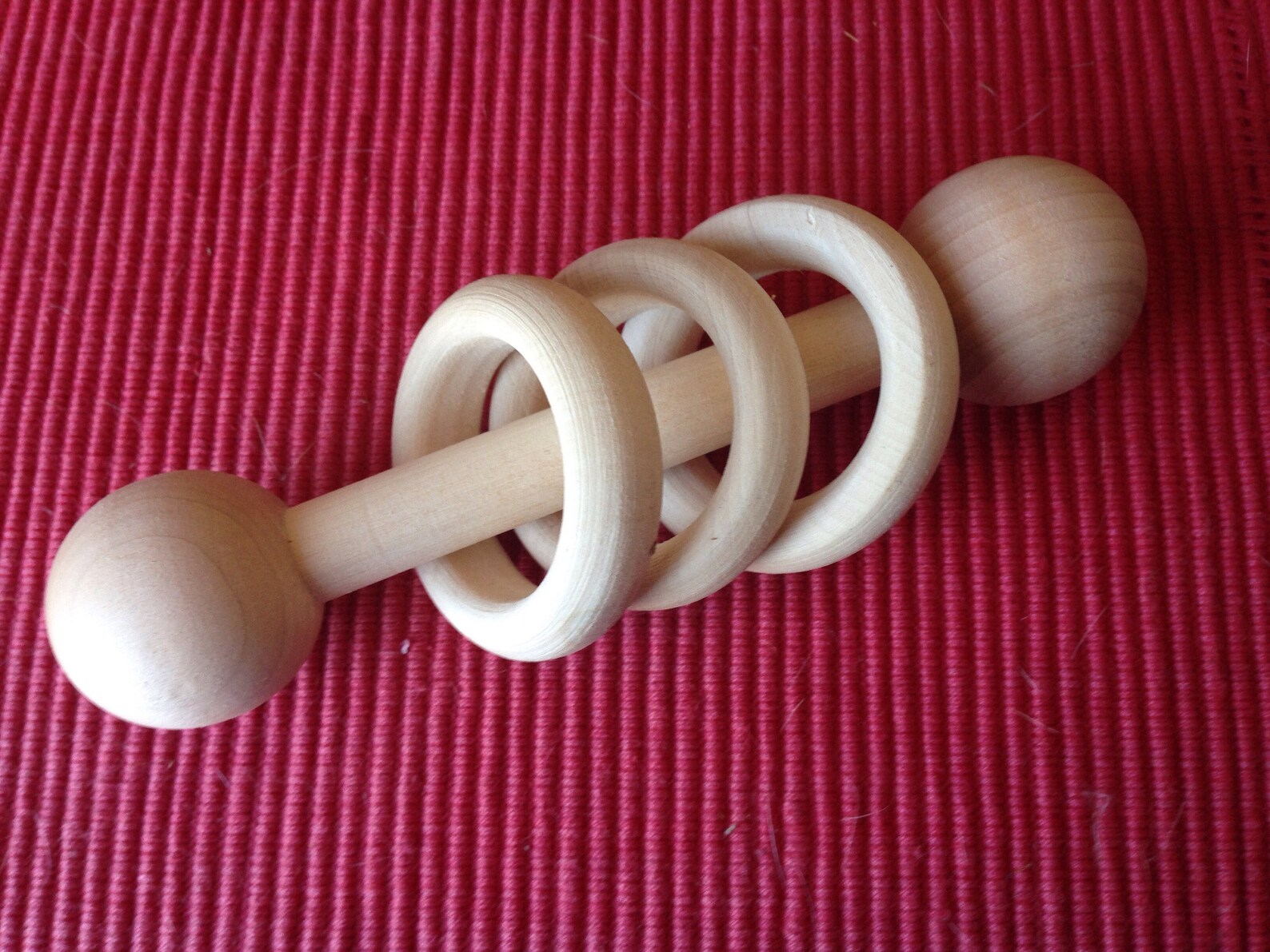 Wholesale Lot of 12 Wood Baby Rattles Handmade Natural Toy Etsy