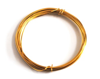 May include: A coil of gold-colored wire, perfect for crafting and jewelry making.