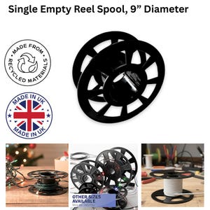 9” Diameter Empty Reel Spool for Cable/Xmas Lights/LED Lights, Rope, Wire, etc. (PL200) Free UK Postage