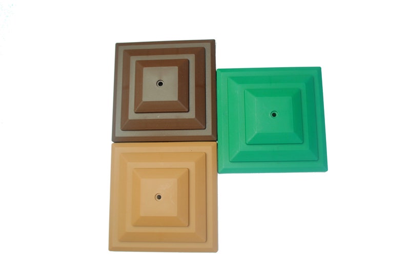 Linic UK Made 4 100mm Plastic Fence Post Caps x 30. Etsy