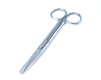 Scissors, Stainless Steel, 4" Sharp Round End. (C6070) Free UK Postage