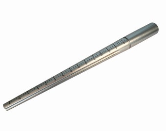 Proops Ring Mandrel, Solid Steel with a Groove and Size Markings 1-15. (J2492) Free UK Postage