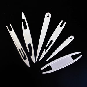 Linic Products UK Made Weaving Shuttles/Needles, Plastic, Set of 6. (S7825) Free UK Postage