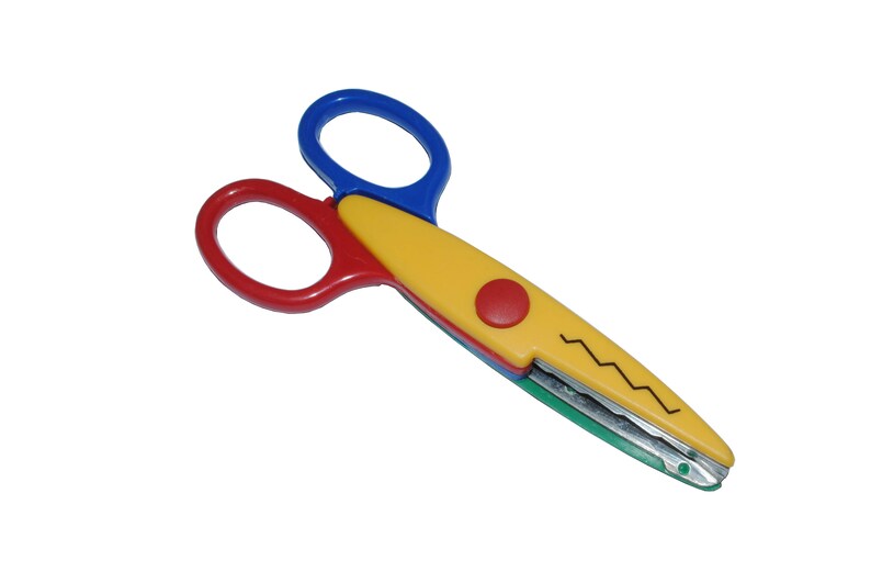 Scissors Zig Zag Pattern Paper Craft Pattern Cutters Etsy