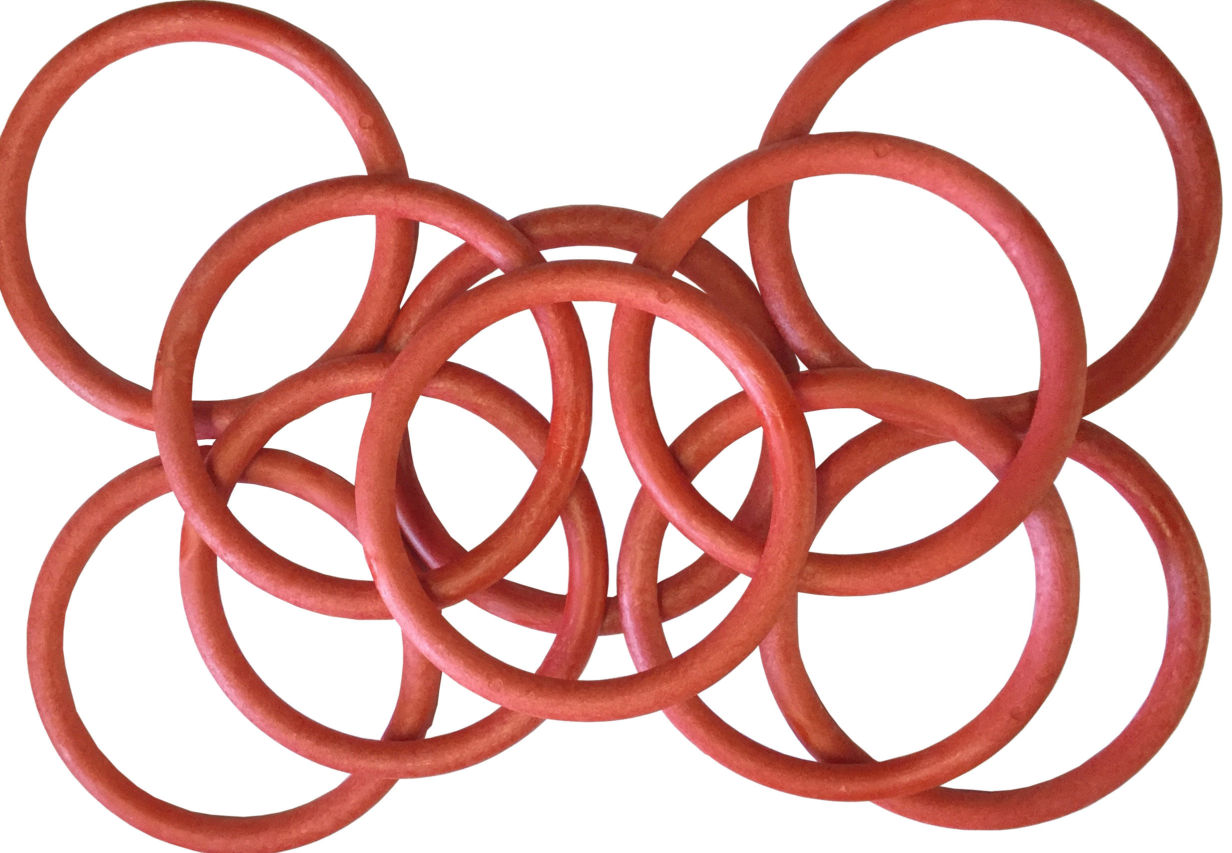 Linic Products UK Made Macrame Rings, Plastic, Pack of 10, RED, 101mm ...