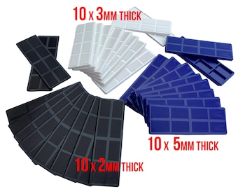 Linic Products UK Made Plastic Spacers/Packers/Shims, Assorted, Pack of 30. (S7909B). Free UK Postage