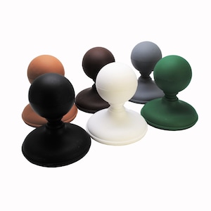 Ensemble de fleurons de clôture, forme ronde/sphère et de 100 mm (4 po.) de capuchons de clôture pour poteaux RONDS. PLASTIQUE. Imputrescible. Frais de port gratuits au Royaume-Uni