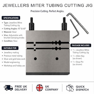 Proops Miter Jig Vice 45 and 60 Degrees, Tubing, Filing, Cutting Tool (J2362). Free UK Postage