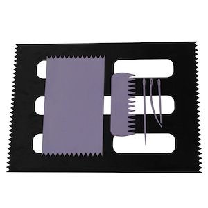 Weaving Loom Board Frames Set of 2, LILAC 95 x 160mm and BLACK A4 Size, with Comb & Needles. Instructions Included (S7801). Free UK Postage