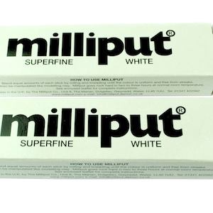 Milliput Super Fine White Epoxy Putty 4oz 113.4 G Modeling Fine