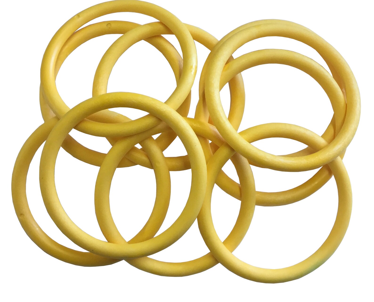 Linic Products UK Made Macrame Rings, Plastic, Pack of 10, YELLOW ...