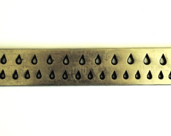 Jewellers Drawplate, 8" with 30 Teardrop Holes. (J1067) Free UK Postage