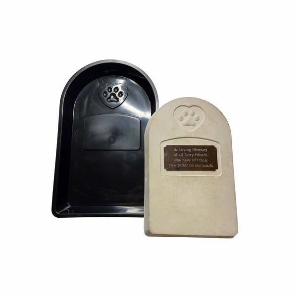 Pet Grave Marker Concrete Mold / Make Your Own Pet Memorial Stone. UK Made (X2311). Free UK Postage.