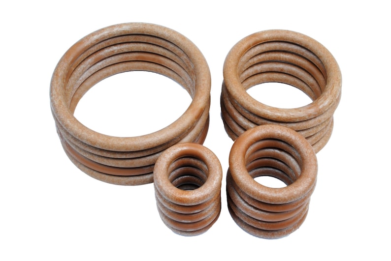 Linic Products UK Made Macrame Rings, Plastic, Pack of 20, Five of Each 38, 50, 76, 101mm, Choice of 2 Colours S7330 Free UK Postage. Brown