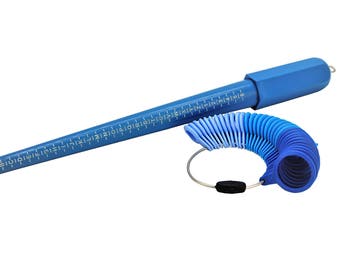 Proops A-Z + 1-6 Plastic Ring Sizer Gauge Stick with Groove & 26 Piece A -Z Finger Gauge Jewellery Measuring. (J1505) Free UK Postage
