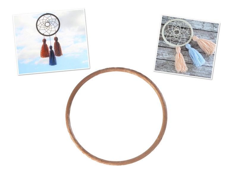 Linic Products UK Made Macrame Rings Plastic 20cm Brown - Etsy
