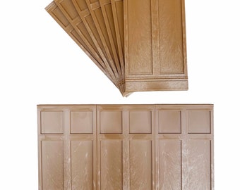 Paneles de pared para casa de muñecas, altura 3/4, 2 cajas de estilo eduardiano alto, paquete de 10, escala 1/12 (A1020). Envío gratuito al Reino Unido