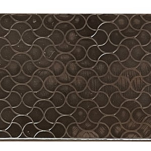 Plaque de texturation en métal pour laminoir et presse hydraulique. Choix entre les styles 1 à 10. (J2495) Frais de port gratuits au Royaume-Uni