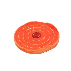 Proops Orange Polishing Buffing Wheel Triple Stitched 6 x 1/2&quot;, 50 Folds. (X8135) Free UK Postage