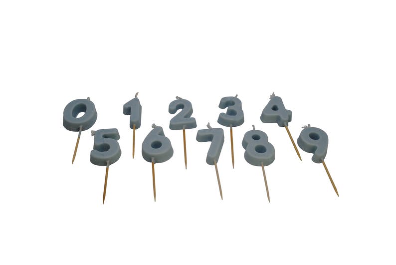 Proops Candle Mould Set Birthday Cake Numbers Celebration Etsy