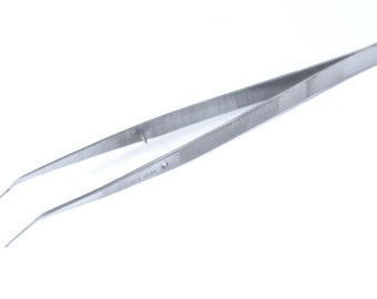 Precision 16cm Long Tweezers Straight 0.18mm Tip MADE IN UK for Professional Use 