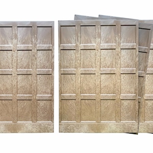 Dolls House Wall Panels, Full Height Box Shaker Style, Choice of Colour/Size. 1/12th Scale. (A1016) Free UK Postage