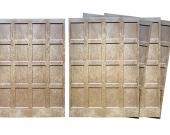 Dolls House Wall Panels, Full Height Box Shaker Style, Choice of Colour/Size. 1/12th Scale. (A1016) Free UK Postage