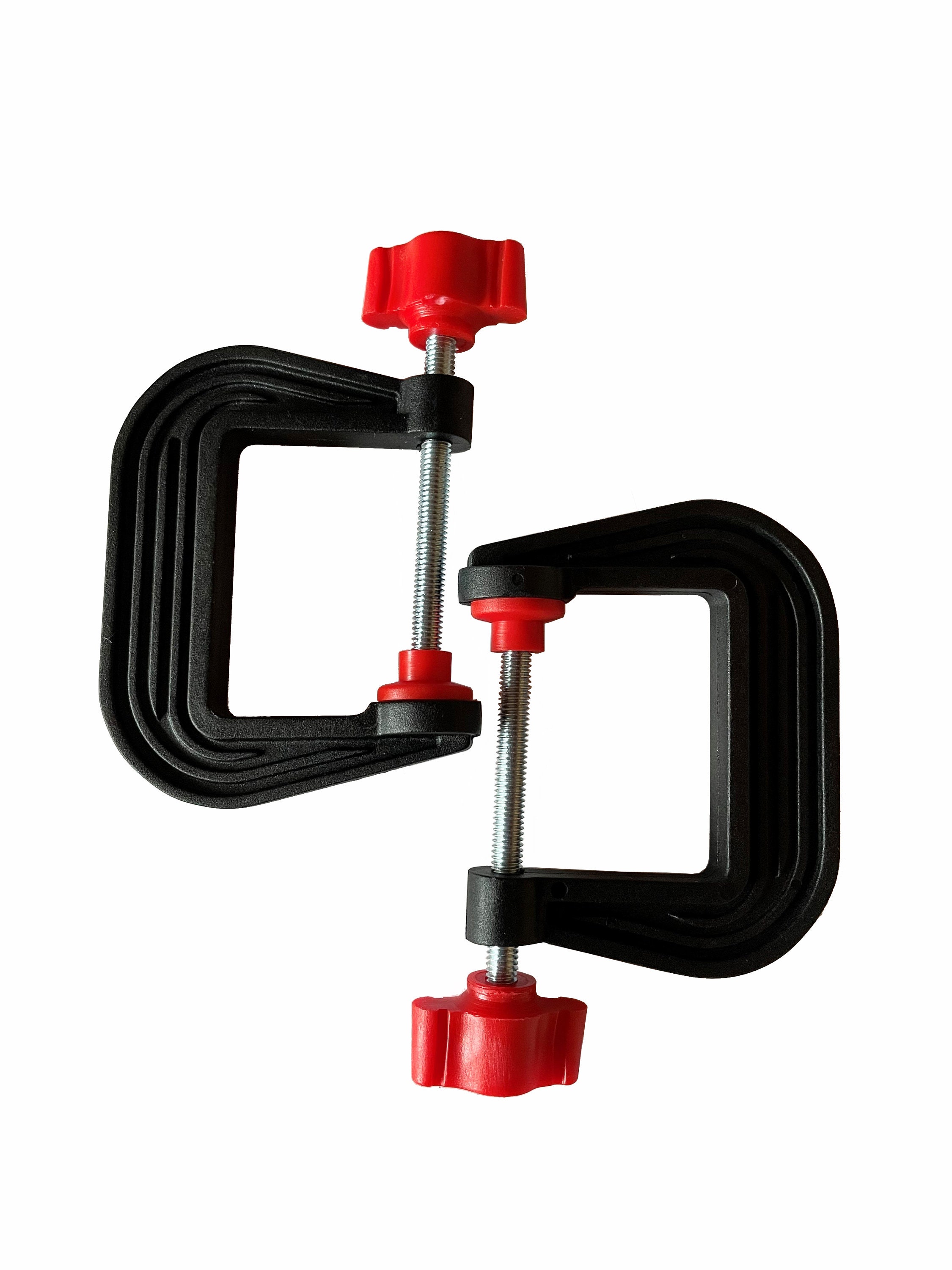6 Piece Nylon Clamp Set 65mm 2.5 Inch With Spring Swiveling Jaws