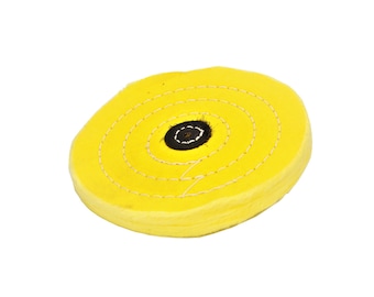 Proops Amarillo Buffing Wheel Triple Cosido 6 x 1/2". (X1236) Gastos de envío gratuitos en el Reino Unido