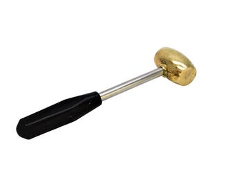 Hammer / Mallet, 1lb Brass Plated, Metalsmith, Silversmith, Jewellery Making, Stamping, Dapping. (J1512) Free UK Postage