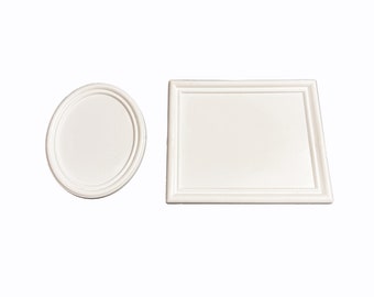 Dolls House Picture Frame, Pack of 2 (Oval & Rectangular), 1/12th Scale. Choice of Colours. (A1007) Free UK Postage