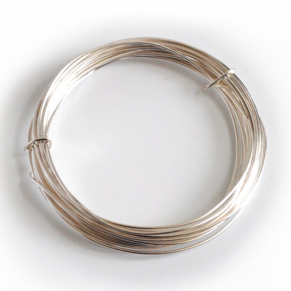 WIRE. Silver Plated Wire, 0.8mm diameter x 6m long. Various Quantities Available (X1108) Free UK Postage.