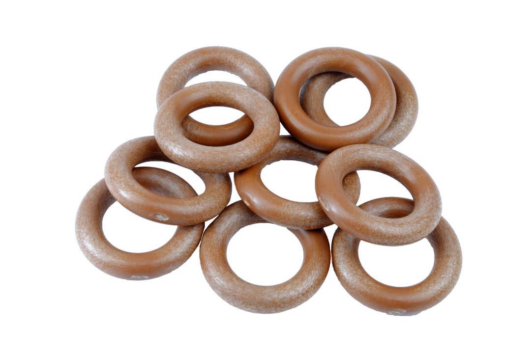 Linic Products UK Made Macrame Rings, Plastic, Pack of 10, 38 Mm (1 1/2 ...