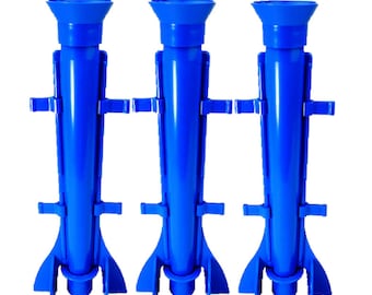 Proops Candle Mould Long Tapered Rocket Shape, Set x 3, 9.5&quot; Long, UK Made (S7574). Free UK Postage