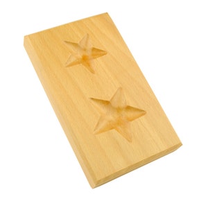 Proops 4 star shape Wooden Dapping Doming Block Jewellery Forming Shaping Tool. (J1263) Free UK Postage