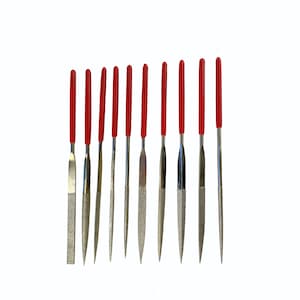 Proops Diamond Riffler Needle Files Set, 10 Straight Files, Jewellery Repair, Modelling, 140mm (M0307). Free UK Postage