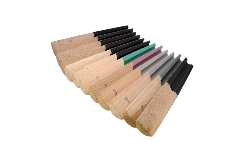 Proops Set X 12 Jewellers Half Round Sanding Emery Sticks Etsy