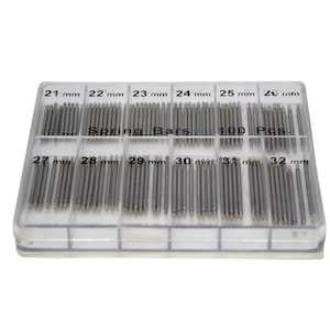 Proops 100 Pc Large Watch Strap Spring Bars , 21mm - 32mm, 1.6mm Dia,  Stainless, Watchmaker, Bracelets, Repair (J2135).  Free UK Postage