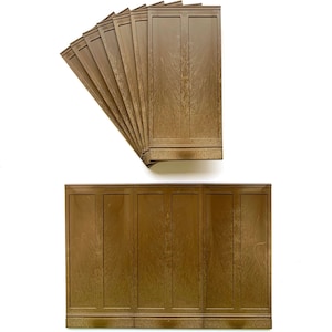 Dolls House Wall Panels, 3/4 Height Single Tall Panel, Georgian Style, Pack of 10, 1/12th Scale (A1018)  Free UK Postage