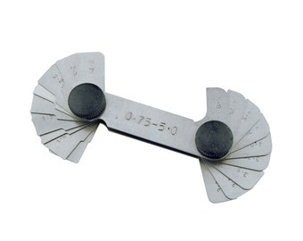 Proops Radius Gauge 0.75mm to 5.0mm (M9116). Free UK Postage.