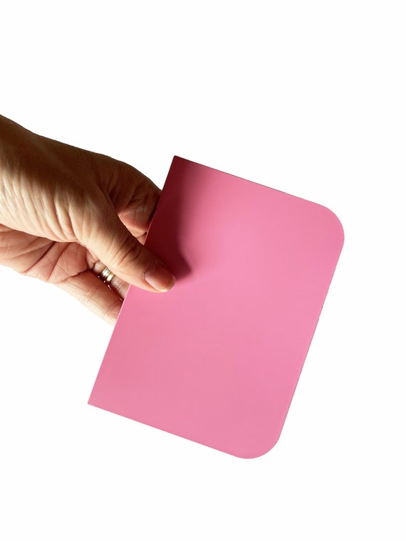 Buy Linic Products UK Made Flexible Plastic Bench Scraper, Pink