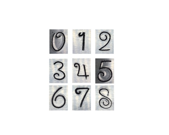 LOWERCASE /& UPPERCASE Letter Metalwork Punches J2158 Penguin Font 1.5mm NUMBER