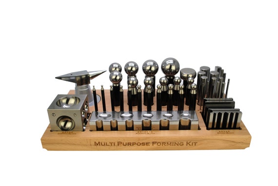 120mm Depression and Side Channels Wooden Doming Dapping Block Large J1340