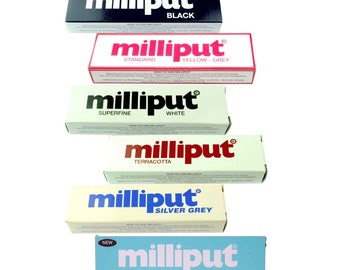 Proops Milliput Epoxy Putty, verschillende kleuren, pakket van 6 kleuren (1 pakket van elke kleur vermeld in de beschrijving). (X8175) Gratis Britse verzendkosten