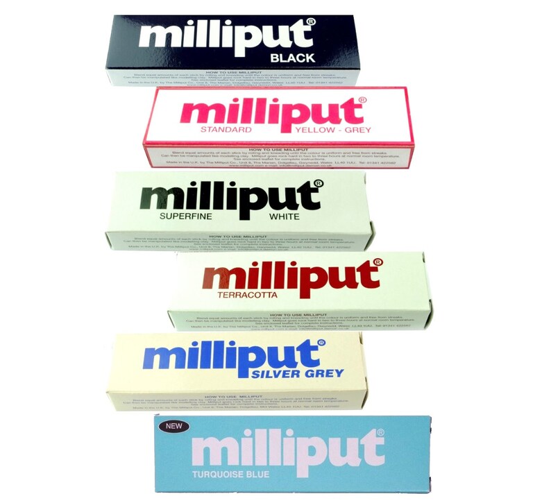 Proops Milliput Epoxy Putty, Various Colours, Pack of 6 Colours 1 Pack of each colour listed in description. X8175 Free UK Postage image 1