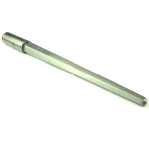 May include: A silver metal ring mandrel tool for resizing rings. The mandrel is tapered and has a handle on one end.